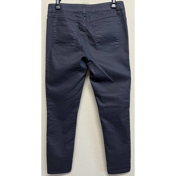 Prana Jett Coated Skinny Jeans Pants Women's Size 2 Mid Rise Waxed Jeans - Picture 9 of 10